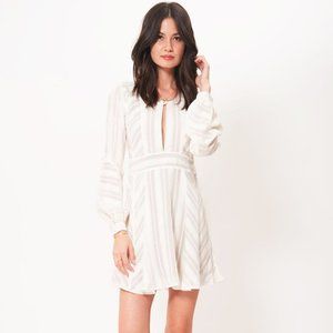 For Love and Lemons Allessandra Pompom Mini Dress